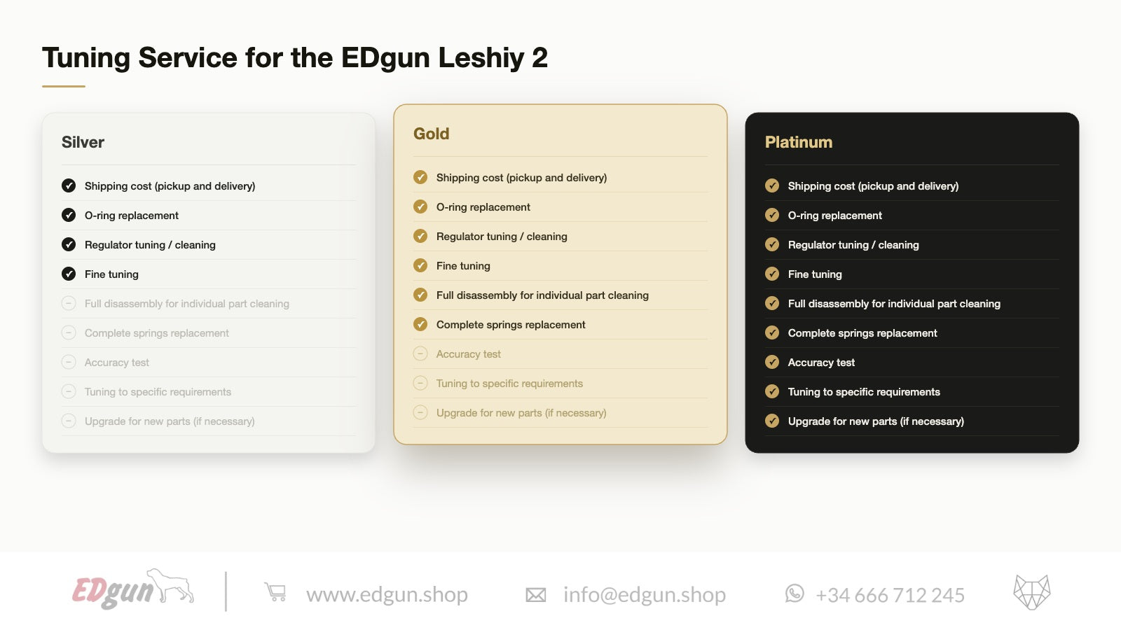 EDgun · Tuning Service for Leshiy 2