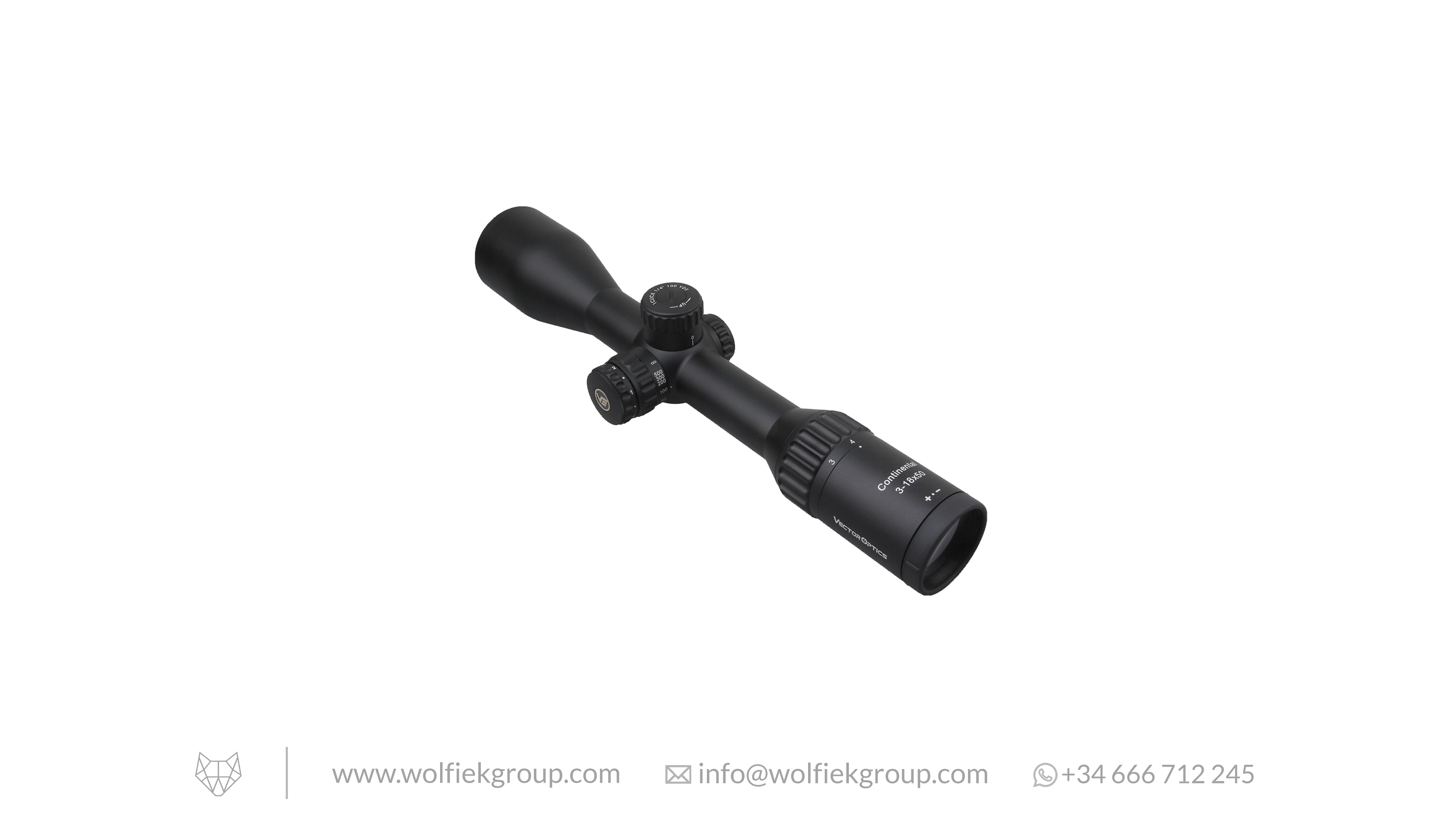 Vector Optics Continental Hunting Scope · x6 3-18x50 CDM SFP