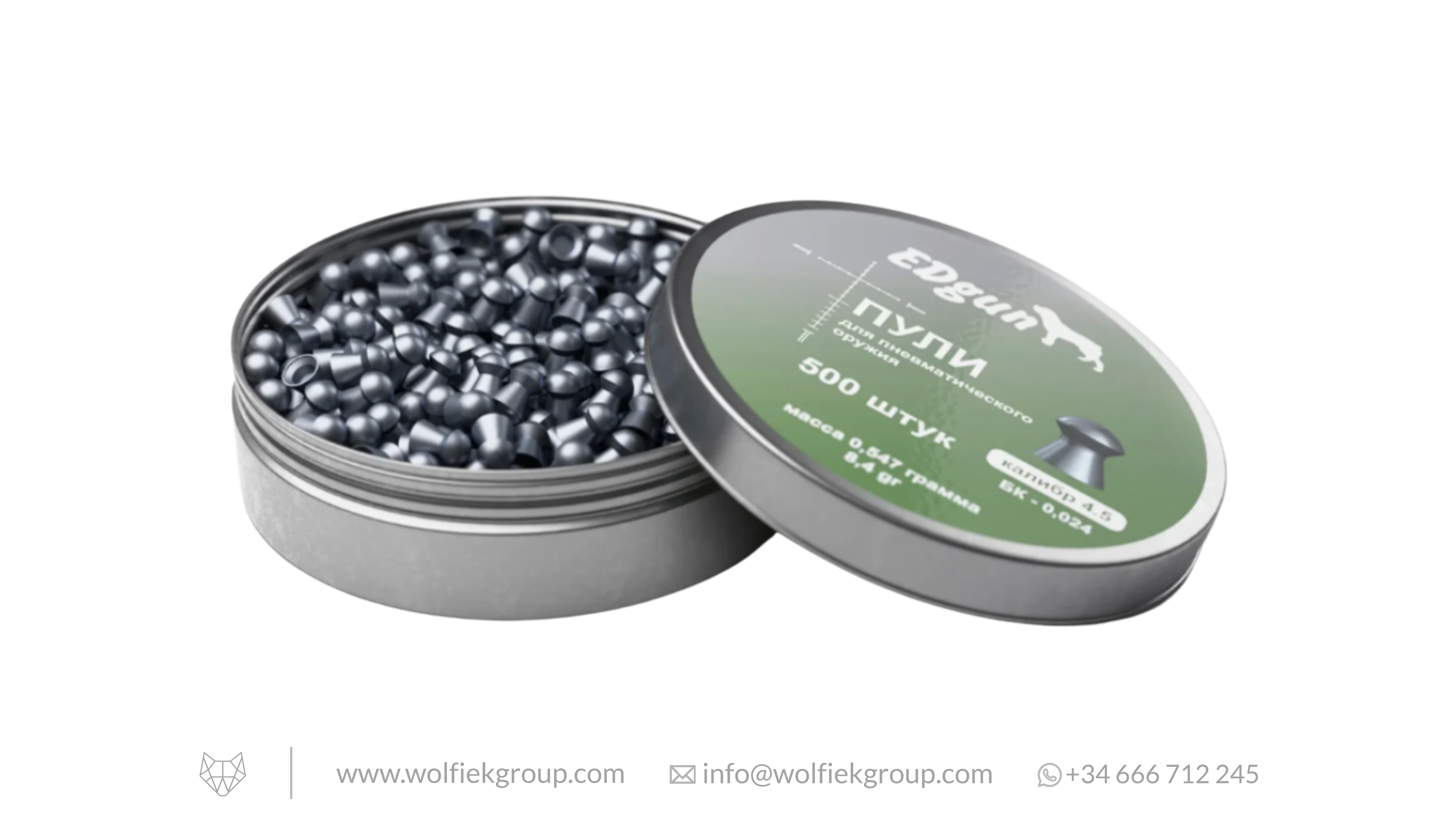 EDgun Premium Airgun Pellets · Domed · Cal .177 (4.5mm)