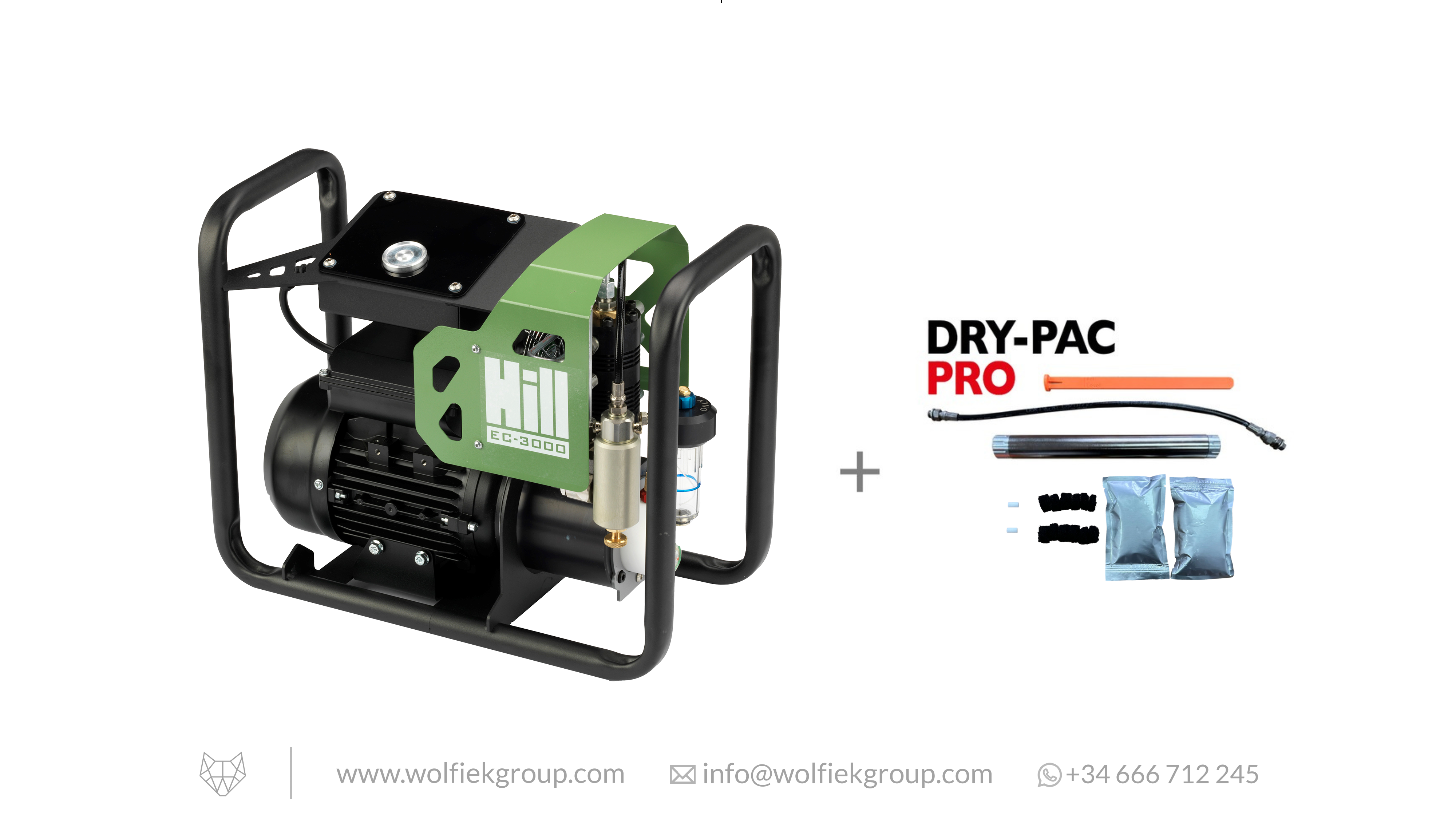 Hill Electric PCP Fill Air Compressor EC–3000 · 300BAR/4500PSI