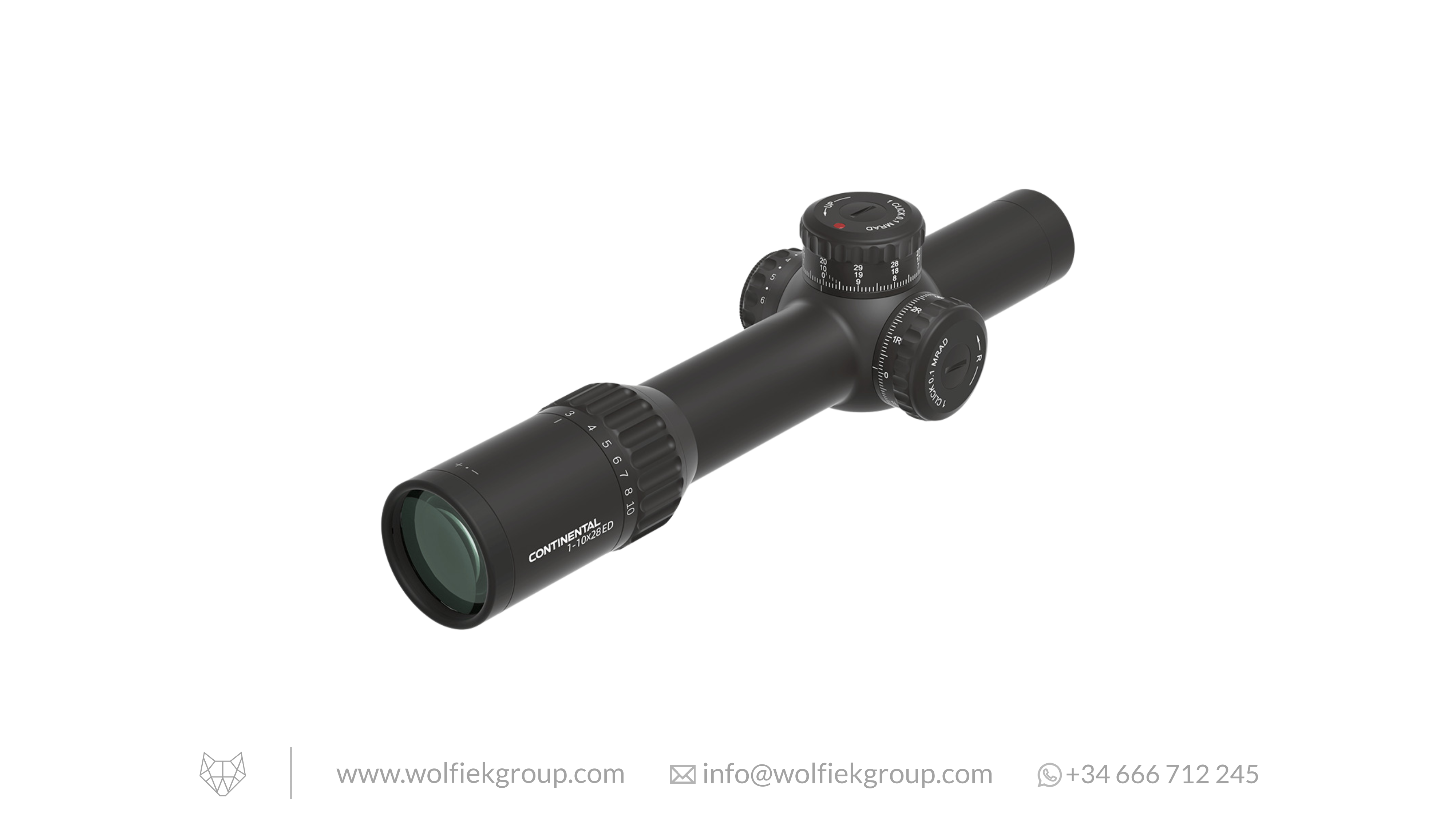 Vector Optics Continental Riflescope · x10 1-10x28 ED RAR-C
