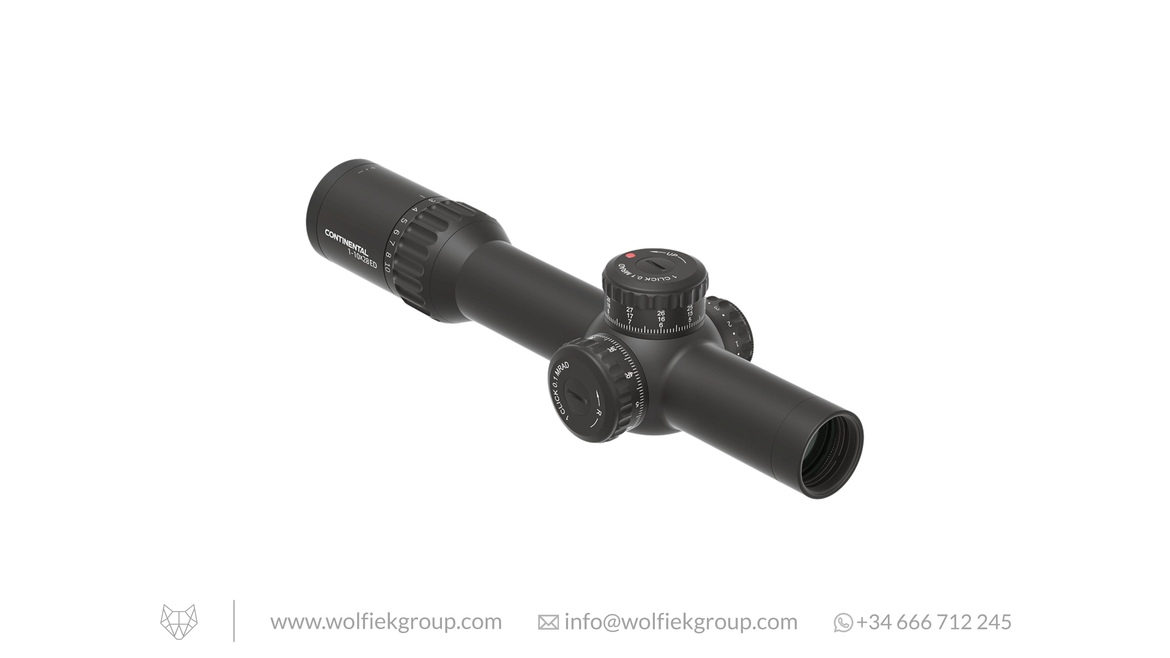 Vector Optics Continental Riflescope · x10 1-10x28 ED RAR-C