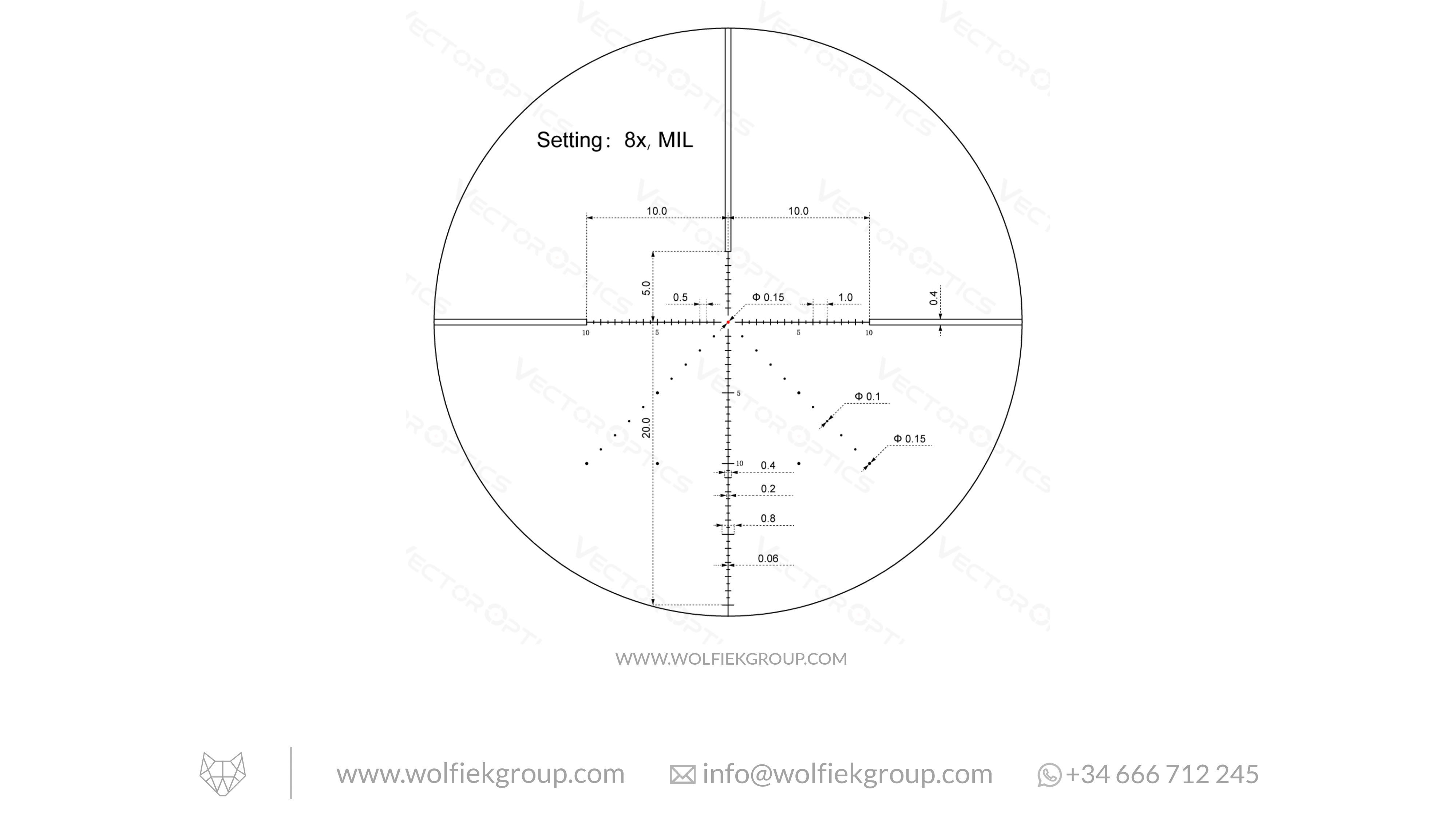 Vector Optics Veyron Riflescope · 2-8x32 IR SFP