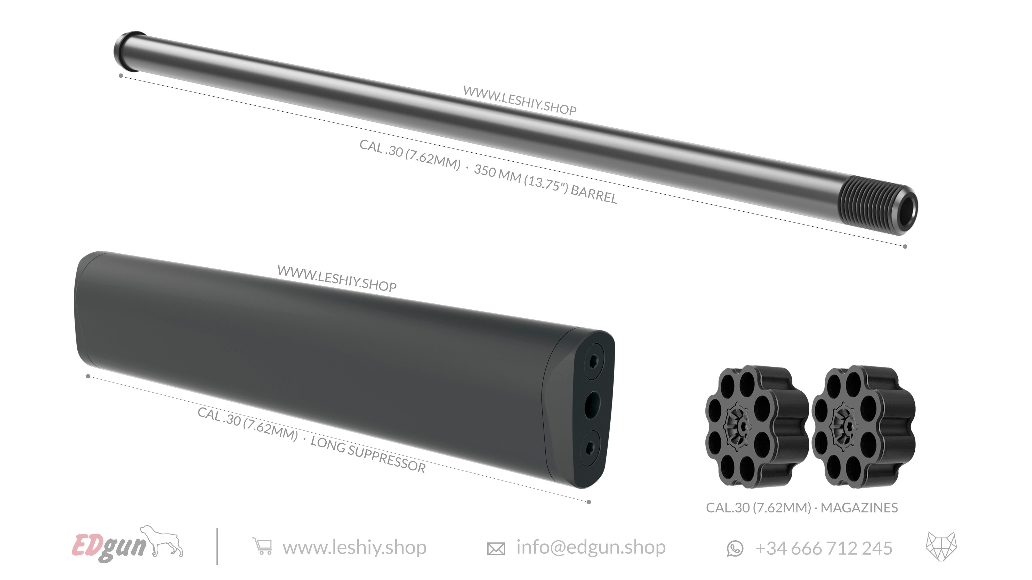 Leshiy 2 Lothar Walther kit 350mm (13.75¨)